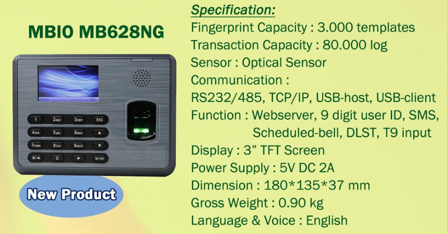 Fingerprint MBio MB 628NG, jual Fingerprint MBio MB 628NG, harga Fingerprint MBio MB 628NG, distributor Fingerprint MBio MB 628NG, agen Fingerprint MBio MB 628NG, toko Fingerprint MBio MB 628NG, authorized dealer Fingerprint MBio MB 628NG, Fingerprint MBio MB 628NG Surabaya, jual Fingerprint MBio MB 628NG surabaya, harga Fingerprint MBio MB 628NG surabaya, Fingerprint MBio MB 628NG murah, jual Fingerprint MBio MB 628NG murah, harga Fingerprint MBio MB 628NG murah, MBio MB 628NG, jual MBio MB 628NG, harga MBio MB 628NG, distributor MBio MB 628NG, agen MBio MB 628NG, toko MBio MB 628NG, authorized dealer MBio MB 628NG, MBio MB 628NG Surabaya, jual MBio MB 628NG surabaya, harga MBio MB 628NG surabaya, MBio MB 628NG murah, jual MBio MB 628NG murah, harga MBio MB 628NG murah