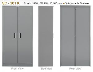 Lemari Arsip Steel Cupboard 3 Rak Alba