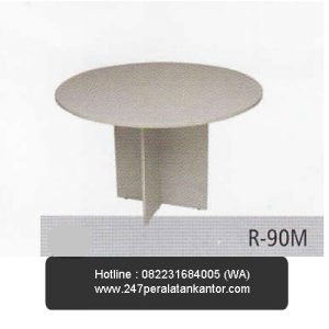 Round Meeting Table w/ Panel Leg Spazio (R-90M)